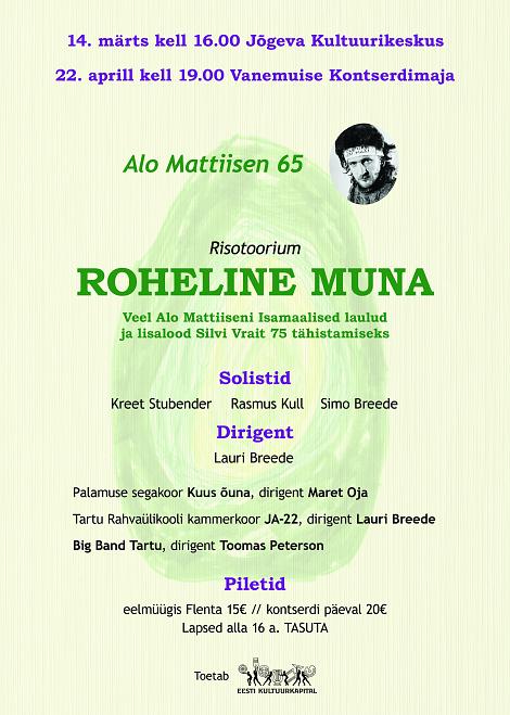 ALO MATTIISEN 65 – Risotoorium ROHELINE MUNA – Tartus