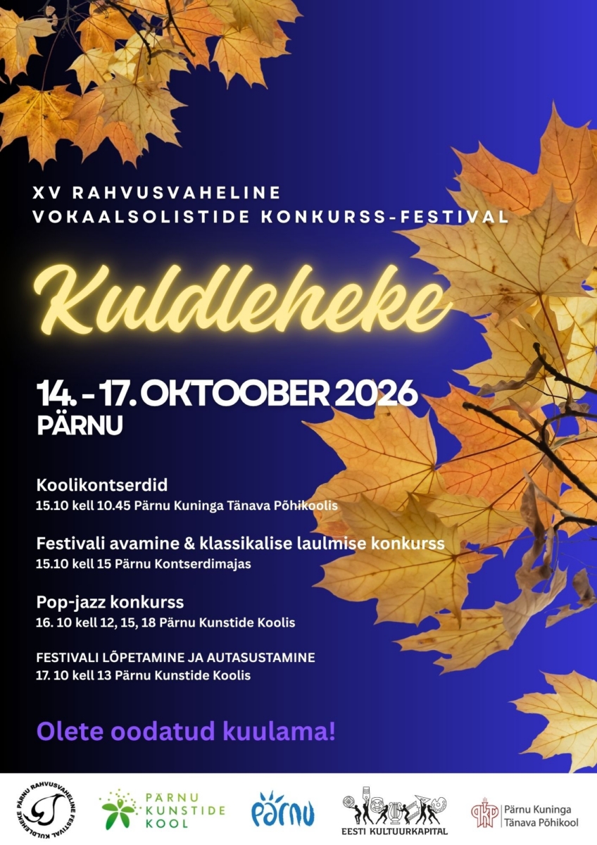 Festival “Kuldleheke”. Avamine ja klassikalise laulmise konkurss